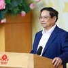 Thủ tướng Phạm Minh Chính, Trưởng Ban Chỉ đạo Cải cách hành chính của Chính phủ chủ trì phiên họp. (Ảnh: Dương Giang/TTXVN)