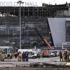 Hiện trường vụ tấn công nhà hát Crocus City Hall ở Moskva, Nga, ngày 26/3/2024. (Ảnh: AFP/TTXVN)