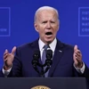 Tổng thống Mỹ Joe Biden phát biểu tại Las Vegas, Nevada, Mỹ, ngày 16/7/2024. (Ảnh: Getty Images/ TTXVN)