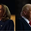 Phó Tổng thống Mỹ Kamala Harris và ứng cử viên đảng Cộng hòa Donald Trump. (Nguồn: Getty Images)