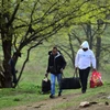 Người di cư tại Tompa, Hungary. (Ảnh: AFP/TTXVN)