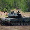 Xe tăng Leopard-2 A7 của Quân đội Đức tham gia một buổi huấn luyện ở Munster ngày 20/5/2019. (Ảnh: AFP/TTXVN)