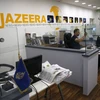 Văn phòng kênh truyền hình Al Jazeera tại Jerusalem. (Ảnh: AFP/TTXVN)