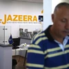 Văn phòng kênh truyền hình Al Jazeera tại Jerusalem. (Ảnh: AFP/TTXVN)