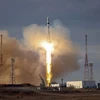 Tàu vũ trụ Soyuz của Nga được phóng từ sân bay vũ trụ Baikonur ở Kazakhstan ngày 23/3/2024. (Ảnh: AFP/TTXVN)