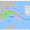 Vị trí và đường đi của bão. (Nguồn: Trung tâm Dự báo Khí tượng Thủy văn Quốc gia)