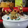 [Photo] Độc đáo thú chơi linh chi bonsai bạc triệu ngày Tết 