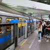 Một điều dễ nhận thấy khi đến Đài Loan là người dân ở đây rất thích di chuyển bằng phương tiện công cộng đặc biệt là tàu điện ngầm. (Ảnh: Minh Sơn/Vietnam+)