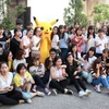 Sự kiện đồng hành đầu tiên “HALLO GO!” đã tạo nên một cơn sốt trong Học viện Báo chí và Tuyên truyền, nhận được sự quan tâm thích thú của đông đảo sinh viên. (Ảnh: PV/Vietnam+)