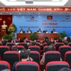 Buổi hội thảo có sự tham dự của Lãnh đạo Đảng, Nhà nước cùng gần 200 đại biểu. (Ảnh: Minh Sơn/Vietnam+)