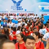Sáng ngày 22/4 tại Quảng trường Lý Thái Tổ, Hà Nội đã diễn ra chương trình kỷ niệm 'Ngày sở hữu trí tuệ thế giới - IP Day' (26/4). (Ảnh: Minh Sơn/Vietnam+)