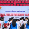 Sự kiện 'ASEAN GOLDEN GAME' được tổ chức chào mừng kỷ niệm 50 năm thành lập ASEAN. (Ảnh: Minh Sơn/Vietnam+) 