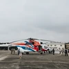 Cận cảnh trực thăng Ansat và Mi-171A2 của Nga tại sân bay Gia Lâm