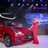 Sáng 1/12, tại Hà Nội, Suzuki Việt Nam đã chính thức ra mắt mẫu xe Suzuki Swift thế hệ thứ 3 mang tên The All New Swift. (Ảnh: Minh Sơn/Vietnam+)