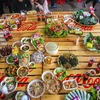Trong 2 ngày từ 12-13/1, thực khách Thủ đô sẽ được khám phá hàng trăm món ăn tại lễ hội ẩm thực châu Á đang diễn ra tại Sân vận động Quần Ngựa (Hà Nội). (Ảnh: Minh Sơn/Vietnam+)