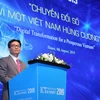Phó Thủ tướng Vũ Đức Đam tại Diễn đàn ICT Summit 2019. (Ảnh: Minh Sơn/Vietnam+)