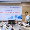 Buổi tọa đàm về chính sách quản lý Fintech do Hiệp hội Các nhà đầu tư tài chính Việt Nam (VAFI) và chuyên trang ICTnews tổ chức. (Ảnh: Minh Sơn/Vietnam+)