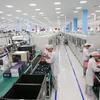 Tổ hợp Nhà máy sản xuất thiết bị điện tử VinSmart tại Khu công nghệ cao Hòa Lạc có diện tích gần 14,8 hecta, tổng công suất 125 triệu thiết bị/năm. (Ảnh: Minh Sơn/Vietnam+) 