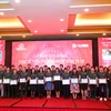 Các sinh viên, nghiên cứu sinh nhận được học bổng Tiến sĩ của VinIF. (Ảnh: Minh Sơn/Vietnam+)