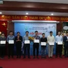 Các dự án khởi nghiệp khoá 3 tại Vườn ươm công nghệ thông tin đổi mới sáng tạo Hà Nội được chính thức tốt nghiệp. (Ảnh: Minh Sơn/Vietnam+)