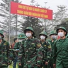 Sáng 11/2, tất cả các quận, huyện, thị xã của Thành phố Hà Nội đã đồng loạt tổ chức lễ giao, nhận quân năm 2020. (Ảnh: Minh Sơn/Vietnam+)