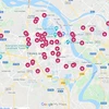 Tính năng My Maps của Google cho phép người dùng đánh dấu các điểm lưu ý dịch COVID-19 tại Hà Nội. (Ảnh chụp màn hình)