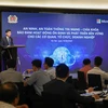 Ông Phạm Thế Trường, Tổng Giám đốc Microsoft Việt Nam phát biểu tại hội thảo. (Ảnh: Minh Sơn/Vietnam+)
