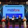 Tổng công ty Viễn thông MobiFone đã đoạt giải thưởng “'Sản phẩm, dịch vụ, giải pháp công nghệ số tiêu biểu'. (Ảnh: MobiFone)