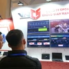 Các sản phẩm an toàn an ninh mạng tại hội thảo quốc tế Ngày An toàn thông tin Việt Nam 2020. (Ảnh: Minh Sơn/Vietnam+)