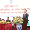 Bộ trưởng Nguyễn Mạnh Hùng phát biểu tại Hội nghị .(Ảnh: PV/Vietnam+)