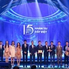 Các tác giả xuất sắc giành giải Nhân tài Đất Việt năm 2019. (Ảnh: Minh Sơn/Vietnam+)
