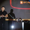 Ông Hoàng Việt Anh - Tổng Giám đốc FPT Telecom giới thiệu FPT Play Box S.(Ảnh: Minh Sơn/Vietnam+)