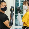 Dự án cánh tay robot 'made in Vietnam' đã chính thức được hiện thực hoá. (Ảnh: Minh Sơn/Vietnam+)