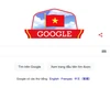 Google đã thay đổi giao diện mừng ngày Quốc khánh của Việt Nam. (Ảnh chụp màn hình)