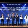 'Sản phẩm Công nghệ số Make in Viet Nam' là giải thưởng uy tín mang tầm quốc gia trong lĩnh vực công nghệ số. (Ảnh: Minh Sơn/Vietnam+)