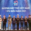 Những Gương mặt trẻ Việt Nam tiêu biểu 2021. (Ảnh: PV/Vietnam+)