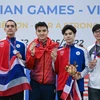 Tuyển đấu kiếm Việt Nam có huy chương Vàng đầu tiên. (Ảnh: Minh Sơn/Vietnam+)