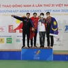 Đội tuyển đấu kiếm nam Việt Nam tiếp tục giành huy chương vàng. (Ảnh: Minh Sơn/Vietnam+)