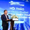 Thứ trưởng Nguyễn Huy Dũng phát biểu tại hội thảo. (Ảnh: Minh Sơn/Vietnam+)