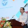 Thứ trưởng Bộ Thông tin và Truyền Thông Phạm Đức Long phát biểu tại Hội nghị. (Ảnh: PV/Vietnam+)