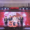 Viettel công bố thử nghiệm thành công dịch vụ mạng di động 5G dùng riêng (5G Private Mobie Network - 5G PMN) cho nhà máy Pegatron tại Hải Phòng. (Ảnh: PV/Vietnam+)