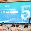 Giáo sư Vũ Hà Văn - Giám đốc Khoa học Quỹ Đổi mới sáng tạo VINIF phát biểu tại sự kiện. (Ảnh: Minh Sơn/Vietnam+)