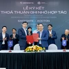 Công ty An ninh mạng thông minh SCS và Tập đoàn công nghệ Accton đã chính thức hợp tác đưa giải pháp an ninh mạng của Việt Nam ra quốc tế. (Ảnh: PV/Vietnam+)