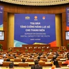 Chiều 14/9, tại Nhà Quốc hội (Hà Nội) đã diễn ra Tọa đàm 'Tăng cường năng lực số cho thanh niên.' (Ảnh: Minh Sơn/Vietnam+)