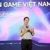 Ông Lê Quang Tự Do tại Diễn đàn Game Việt Nam 2023. (Ảnh: Tiến Lực/TTXVN)
