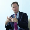 Ông Nick Clegg - Chủ tịch phụ trách Đối ngoại toàn cầu Meta. (Ảnh: Minh Sơn/Vietnam+)