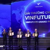 Các nhà khoa học đoạt giải VinFuture mùa trước. (Ảnh: Minh Sơn/Vietnam+)