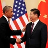 Chủ tịch Trung Quốc Tập Cận Bình và Tổng thống Mỹ Barack Obama. (Nguồn: Reuters)