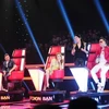 Giọng hát Việt mùa thứ 3 mới lên sóng 'nóng' với bộ tứ ghế nóng mới trong cuộc chạy đua với Vietnam Idol 2015 (Ảnh: CTS)