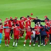 Bayern chào mừng chức vô địch lần thứ 9 liên tiếp bằng trận thắng hủy diệt 6-0 trước đối thủ Monchengladback. (Nguồn: FCB.com)